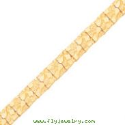 10K Gold 12.0mm NUGGET Bracelet