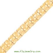 10K Gold 15.0mm NUGGET Bracelet