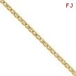 10k Gold 3mm Pave Anchor Bracelet 7