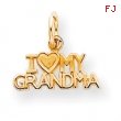 10k I Love My Grandma Charm