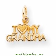 10k I Love My Grandma Charm