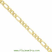 10k Light Figaro Chain bracelet