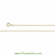 10K White 14.00 INCH  LASERED TITAN GOLD ROPE CHAIN Lasered Titan Gold Rope Chain