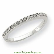 10k White Gold .20ct Diamond Band ring