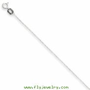 10k White Gold Carded Cable Rope Chain