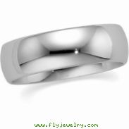 10K White Gold Light Comfort Fit Band