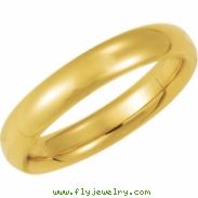 10K Yellow Gold Comfort Fit Band