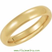 10K Yellow Gold Comfort Fit Band