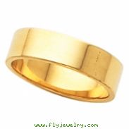 10K Yellow Gold Flat Band