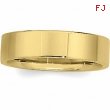 10K Yellow Gold Flat Comfort Fit Band