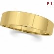 10K Yellow Gold Flat Tapered Band