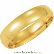 10K Yellow Gold Light Comfort Fit Band