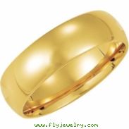 10K Yellow Gold Light Comfort Fit Band