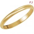 10K Yellow Gold Light Half Round Band