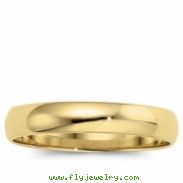 10K Yellow Gold Light Half Round Band