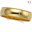 10K Yellow Gold Light Milgrain Band