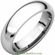 10kt Rose 06.00 mm Comfort Fit Band