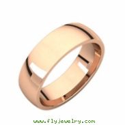 10kt Rose 06.00 mm Light Comfort Fit Band