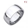 10kt White 08.00 mm Light Comfort Fit Band