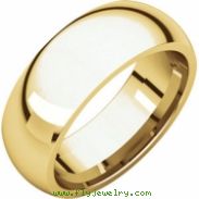 10kt Yellow 07.00 mm Comfort Fit Band