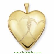 1/20 Gold Filled 20mm Entwined Hearts Heart Locket chain