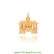14K  Gold Cable Car Charm