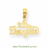 14K #1 Daughter Pendant