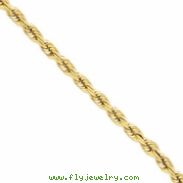 14k 10mm D/C Rope with Barrel Clasp Chain