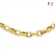 14k 18in 4.5mm Polished Fancy Link Necklace chain