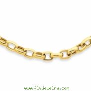 14k 18in 4.5mm Polished Fancy Link Necklace chain