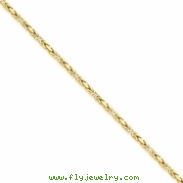 14k 2mm Byzantine Chain bracelet