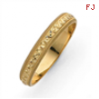 14k 3mm Design Etched Wedding Band ring