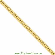 14k 6.50mm Byzantine Chain