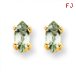 14k 6x3 Marquise Green Amethyst Earring