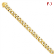 14k 7.75mm Solid Hand-Polished Curb Link Chain anklet