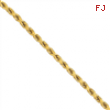 14k 8mm D/C Rope with Barrel Clasp Chain anklet