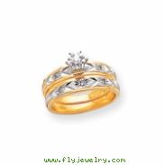 14k AA Quality Trio Engagement Ring