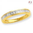 14k AAA Diamond Wedding Band ring