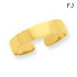 14K Adjustable Polished Band Toe Ring