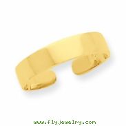 14K Adjustable Polished Band Toe Ring