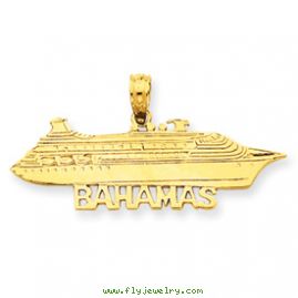 14k Bahamas Cruise Ship Pendant