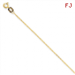 14K Carded Cable Rope Chain