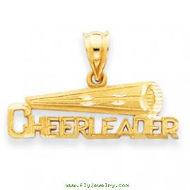 14k Cheerleader Pendant