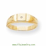 14k Child's AA Diamond Signet Ring