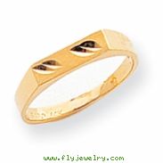 14k Childs Diamond-Cut Ring