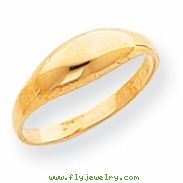 14k Childs Polished Dome Ring