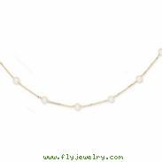 14K Cultured Pearl Necklace chain