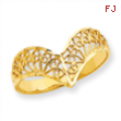 14k Diamond-Cut Filigree Ring