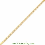 14k Doubl Link Charm Bracelet