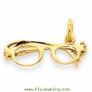14k Glasses Charm